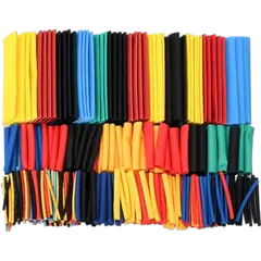 8 Types Heat Shrink Tubes 1mm to 10mm - 328Pcs - Rokomari